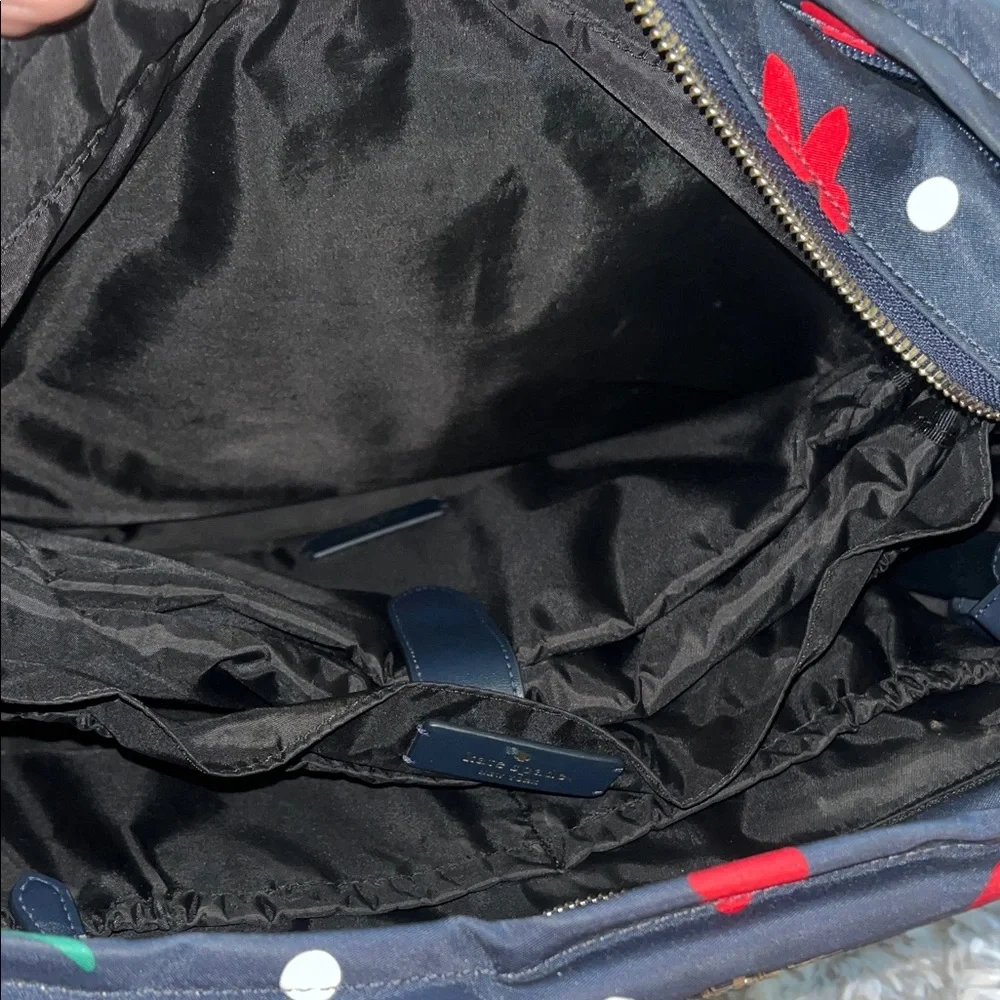 Kate Spade Black and Red Floral Baby Bag